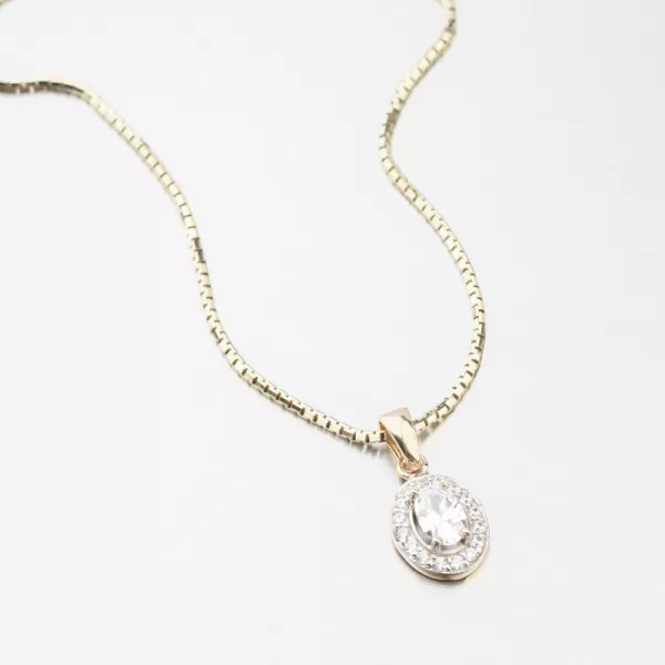 Zlatý přívěsek se zirkony 53GZ-8056-ZL-ZIR