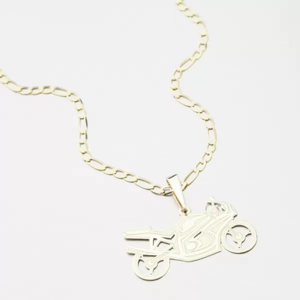 Zlatý přívěsek sportovní motorka PAMŠ-130033