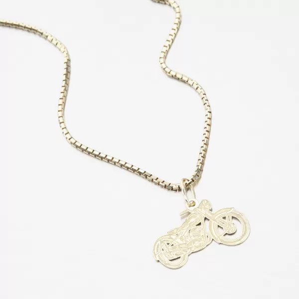 Zlatý přívěsek motorka PAMŠ-132229