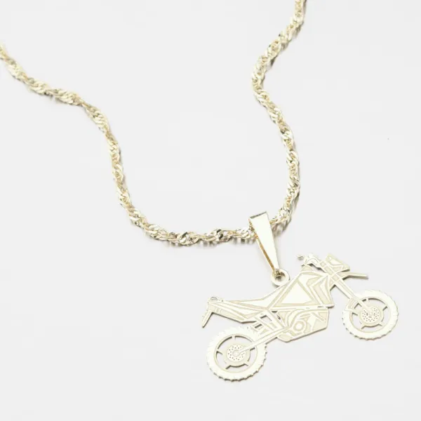 Zlatý přívěsek motorka - zlato 585 PAMŠ-130194