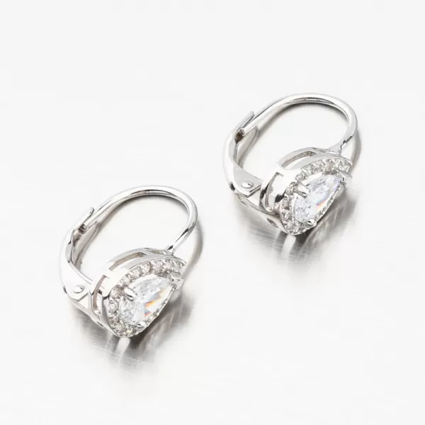 Stříbrné náušnice se zirkony UCST-121160