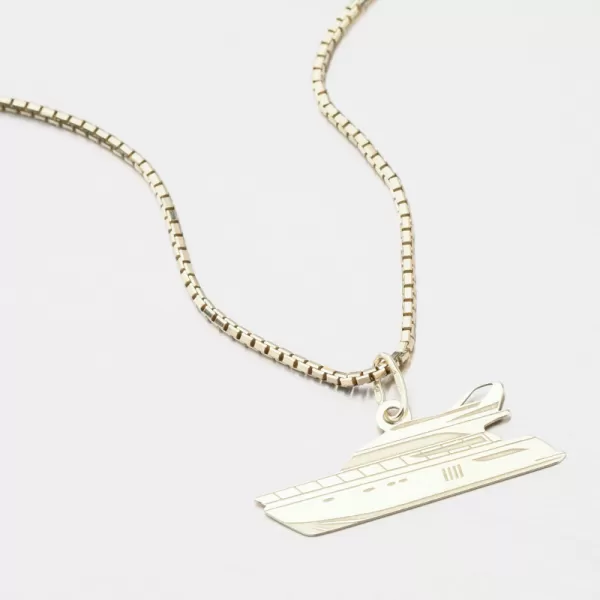 Zlatý přívěsek loď jachta PAMŠ-130731