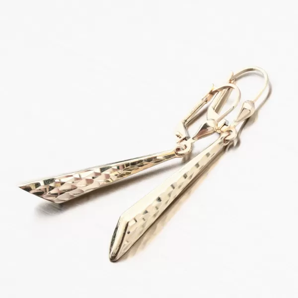 Zlaté visací náušnice 12-694