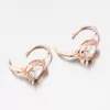 Růžově zlacené náušnice ze stříbra 925 se zirkony UCST-122231