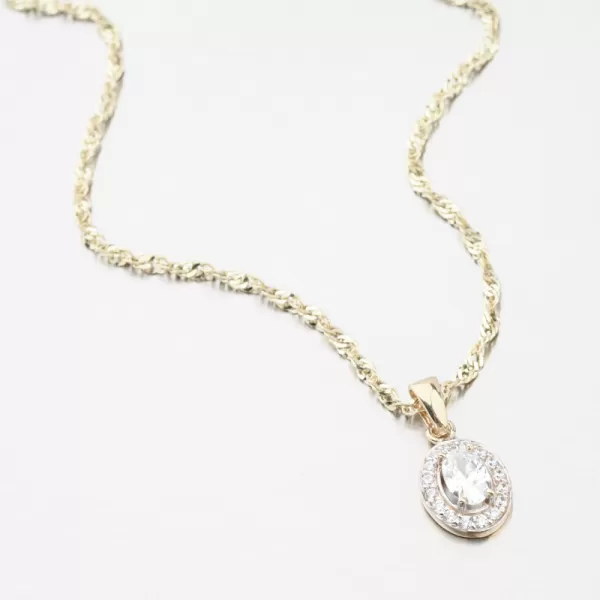 Zlatý přívěsek se zirkony 53GZ-8056-ZL-ZIR