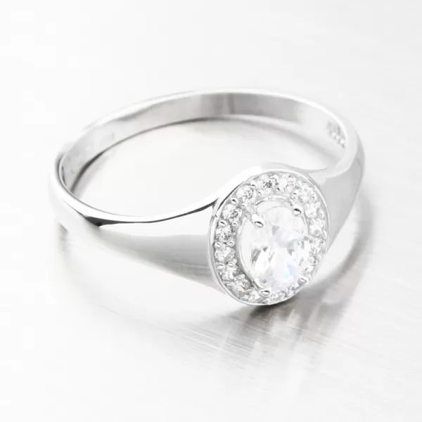 Prsten z bílého zlata se zirkony 51GZ-8055-B-ZIR