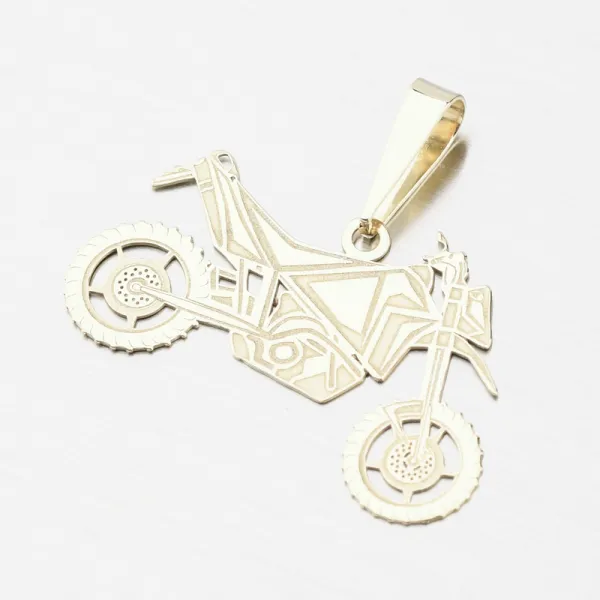 Zlatý přívěsek motorka - zlato 585 PAMŠ-130194