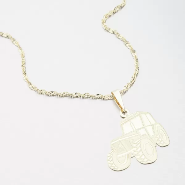 Zlatý přívěsek traktor PAMŠ-130788