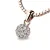 Dámský přívěsek růžové zlato 585/1000 přírodní diamant 0.286 ct G/SI kulička posetá 10971-CV-DIA