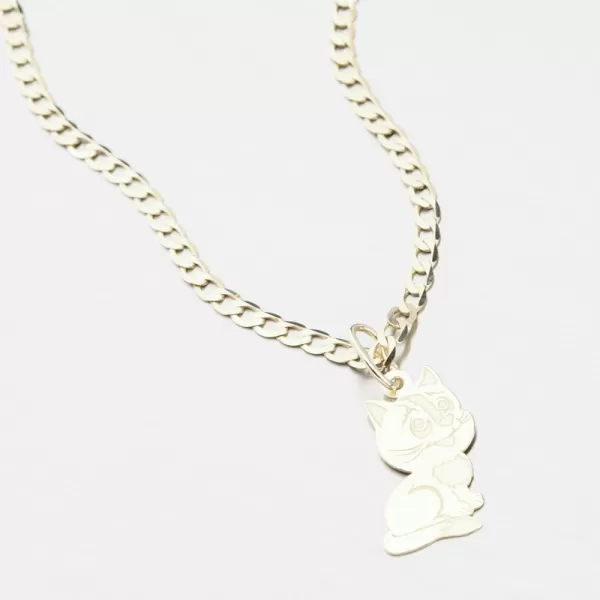 Zlatý přívěsek kočka PAMŠ-130716