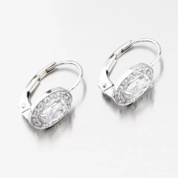 Zlaté náušnice se zirkony 52GZ-8049-B-ZIR-KL