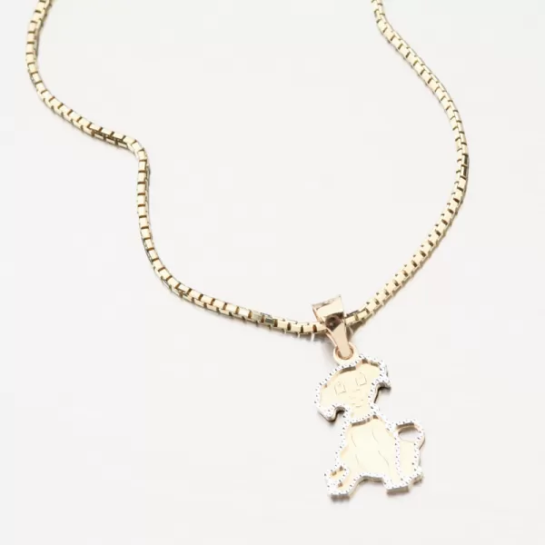 Zlatý přívěsek pes 13-394