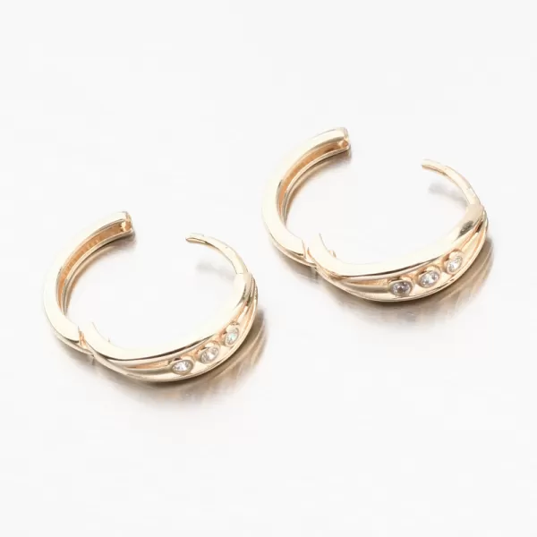 Zlaté kroužky se zirkony 12-706