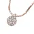 Dámský náhrdelník žluté zlato 585/1000 přírodní diamant 0.286 ct G/SI s kuličkou posetou 10971-NH01-CV