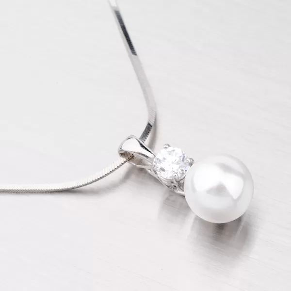 Přívěsek s perlou a zirkonem 5721