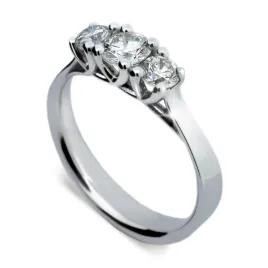 Dámský prsten bílé zlato 585/000 přírodní diamant 0.690 ct G/SI DF1924