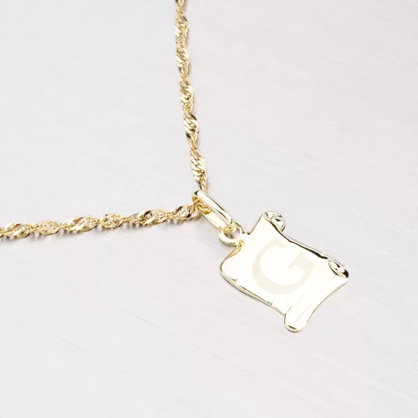 Přívěsek žluté zlato 585 - písmeno G 43-2064G