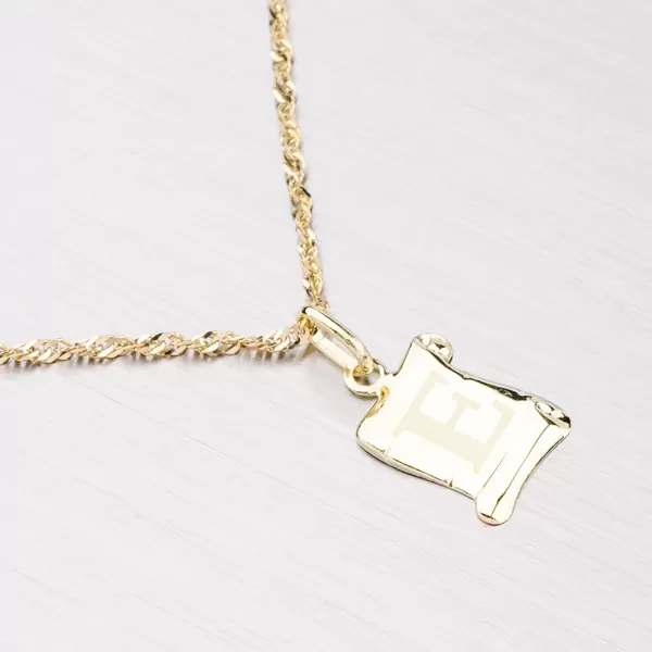 Přívěsek žluté zlato 585 - písmeno E 43-2064E