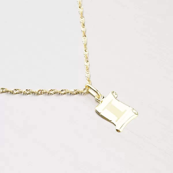 Zlatý přívěsek - písmenko I 43-2064I