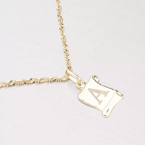 Přívěsek žluté zlato 585 - písmeno 43-2064A