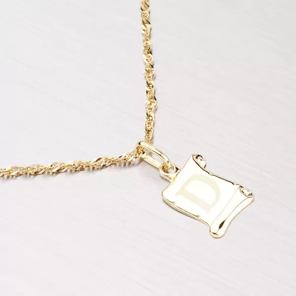 Zlatý přívěsek - písmenko D 43-2064D