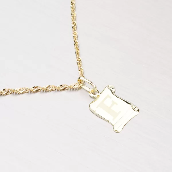 Přívěsek žluté zlato 585 - písmeno F 43-2064F