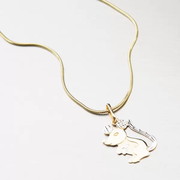 Zlatý přívěsek - Myš 43-2410