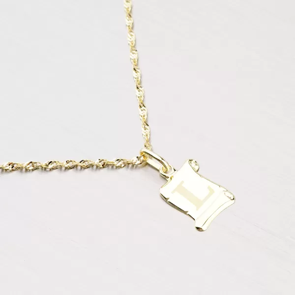 Přívěsek žluté zlato 585 - písmeno L 43-2064L