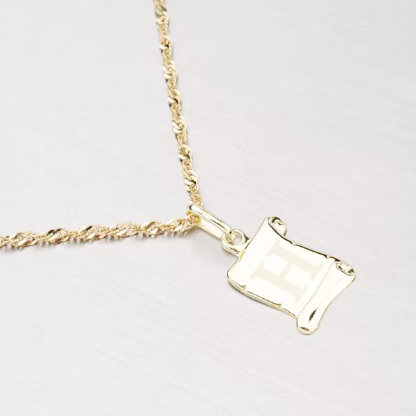 Zlatý přívěsek - písmenko H 43-2064H