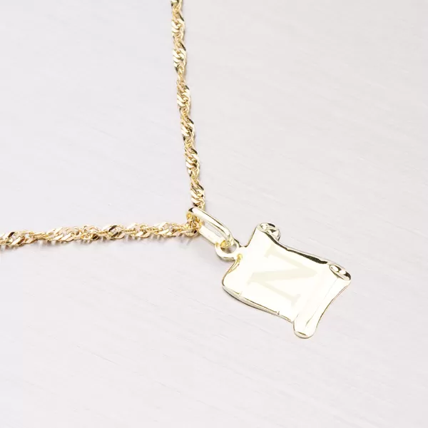 Zlatý přívěsek - písmenko N 43-2064N