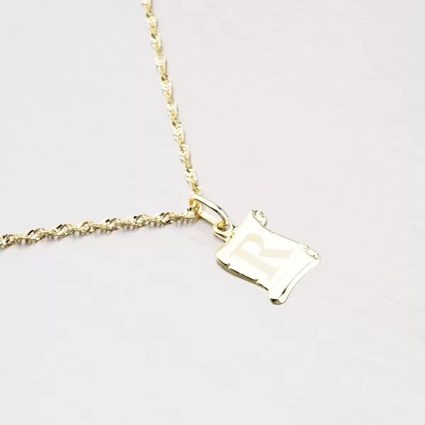 Přívěsek žluté zlato 585 - písmeno R 43-2064R