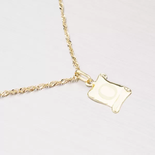 Zlatý přívěsek - písmenko O 43-2064O