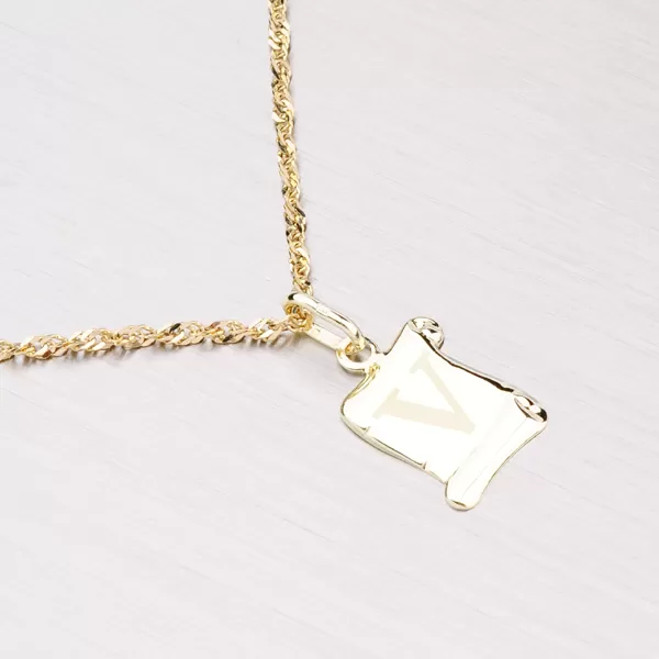 Zlatý přívěsek - písmenko V 43-2064V