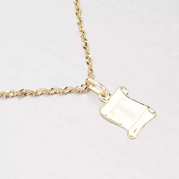 Přívěsek žluté zlato 585 - písmeno T 43-2064T