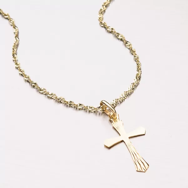 Přívěsek žluté zlato 585 - kříž 13-340