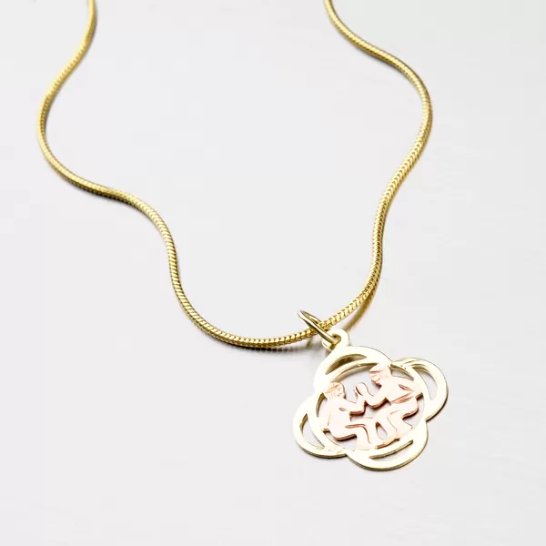 Zlatý přívěsek - Blíženci 43-2080-05