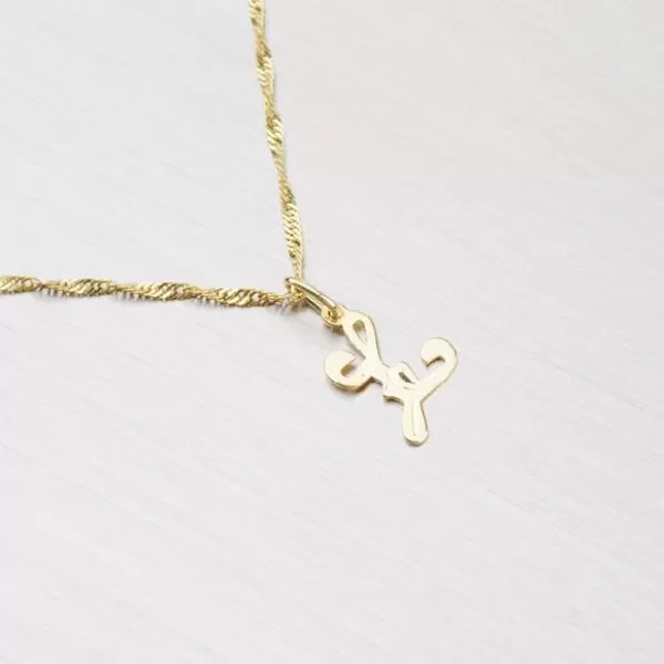 Přívěsek žluté zlato 585 - písmeno L 2-4002-L