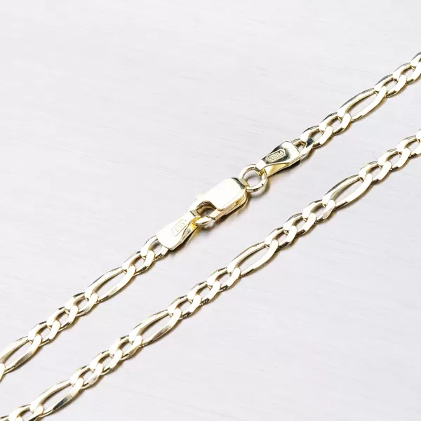 Zlatý náramek - Figaro 3+1 44-1185