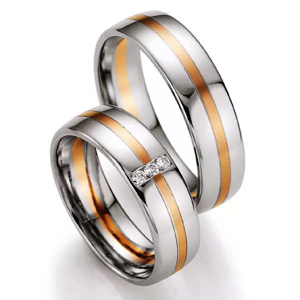 Snubní prsteny s diamanty SP-707