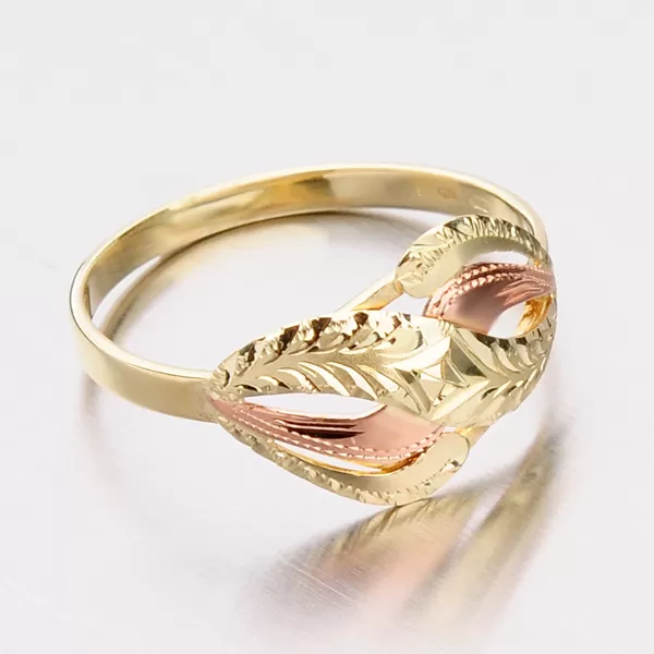 Dámský prsten žluté zlato 585 Klasik 51P-180