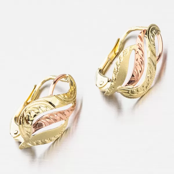 Dámské náušnice gravírované klasik 52NK-077