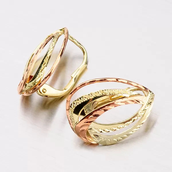 Náušnice ze zlata klasik 52NK-347