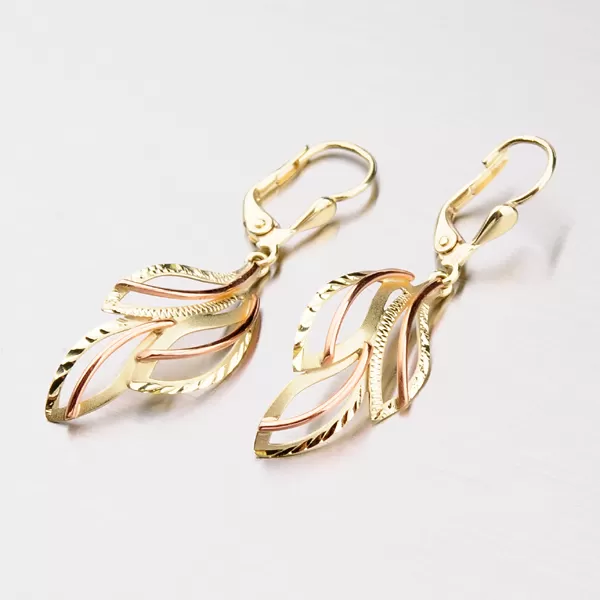 Dámské náušnice - ruční výroba s gravírováním 52NK-368