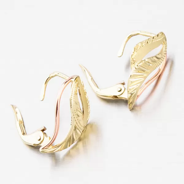 Dámské náušnice klasik gravírované 52NK-035