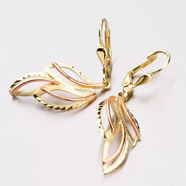 Dámské náušnice - ruční výroba s gravírováním 52NK-368