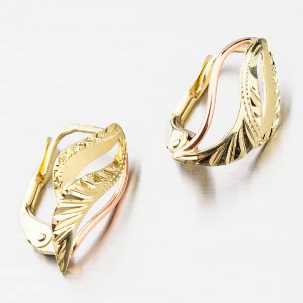 Dámské náušnice klasik gravírované 52NK-035