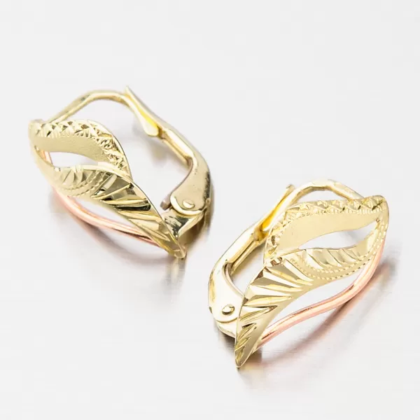 Dámské náušnice klasik gravírované 52NK-035