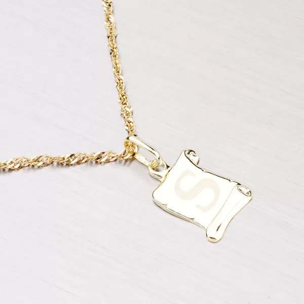 Zlatý pergamen s písmenkem S 43-2064S