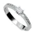 Zásnubní prsten bílé zlato 585/1000 s přírodními diamanty 0,196ct G/Si, ZP-1917-B-DIA