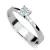 Zásnubní prsten bílé zlato 585/1000 s přírodním diamantem 0,300ct G/Si ZP-1895-B-DIA